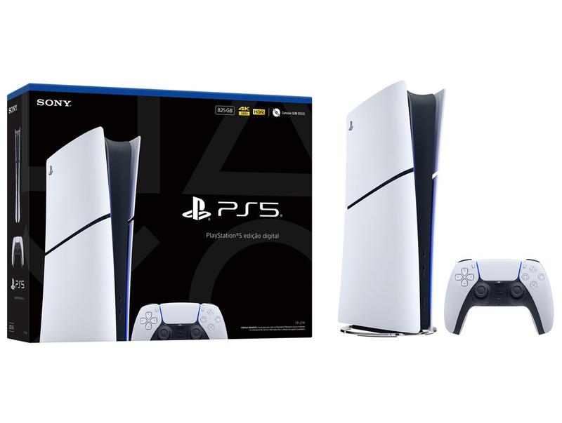 Console Sony PlayStation 5 Slim Digital 825 GB DualSense Branco prod000013 magalu foto